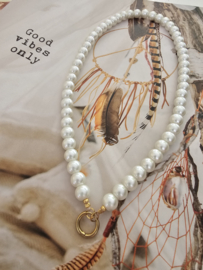 Parellook ketting met creoolslot