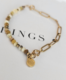 Groene Granaat | Duo Essence armband