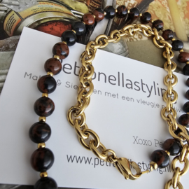 Mahonie Obsediaan 2 delen ketting