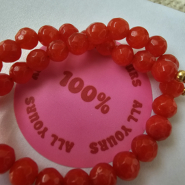 Red lips 50/50 beads