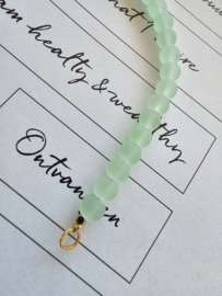 Light Green mat 50/50 beads connectie stuk