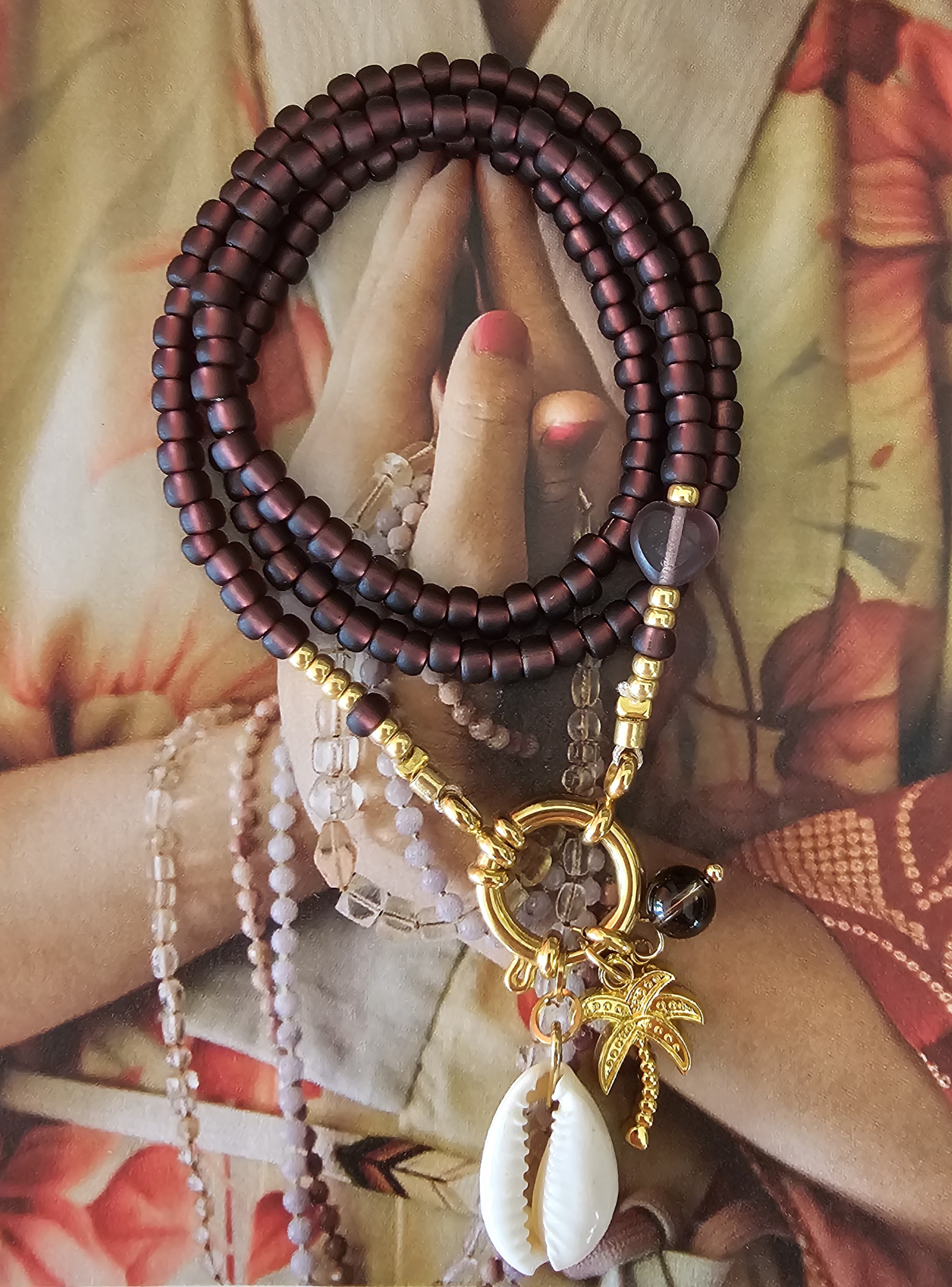 Boeislotketting aubergine
