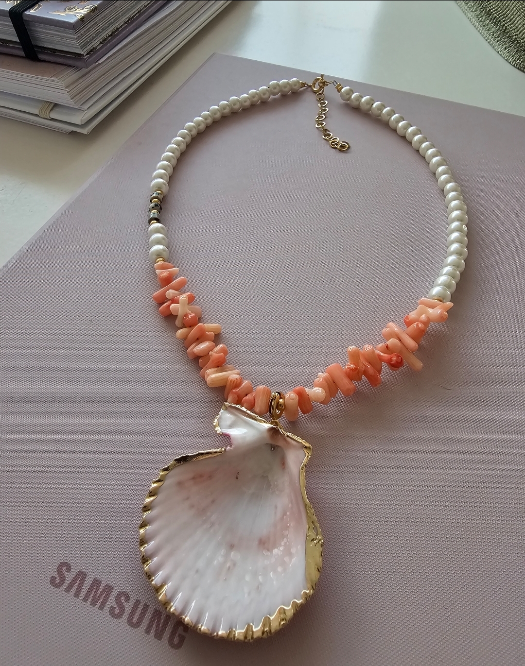Pearly beach ketting creëren | euro 35,-