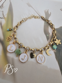 Initialen Bedel armband