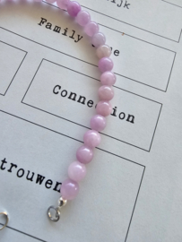 Lila Calciet 50/50 beads connectie stuk