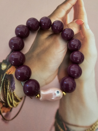 Aubergine Fish bowl armband