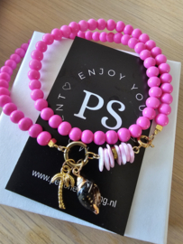 Pink beach ketting compleet