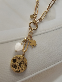 Connect-it ketting Zon/Maan pendant