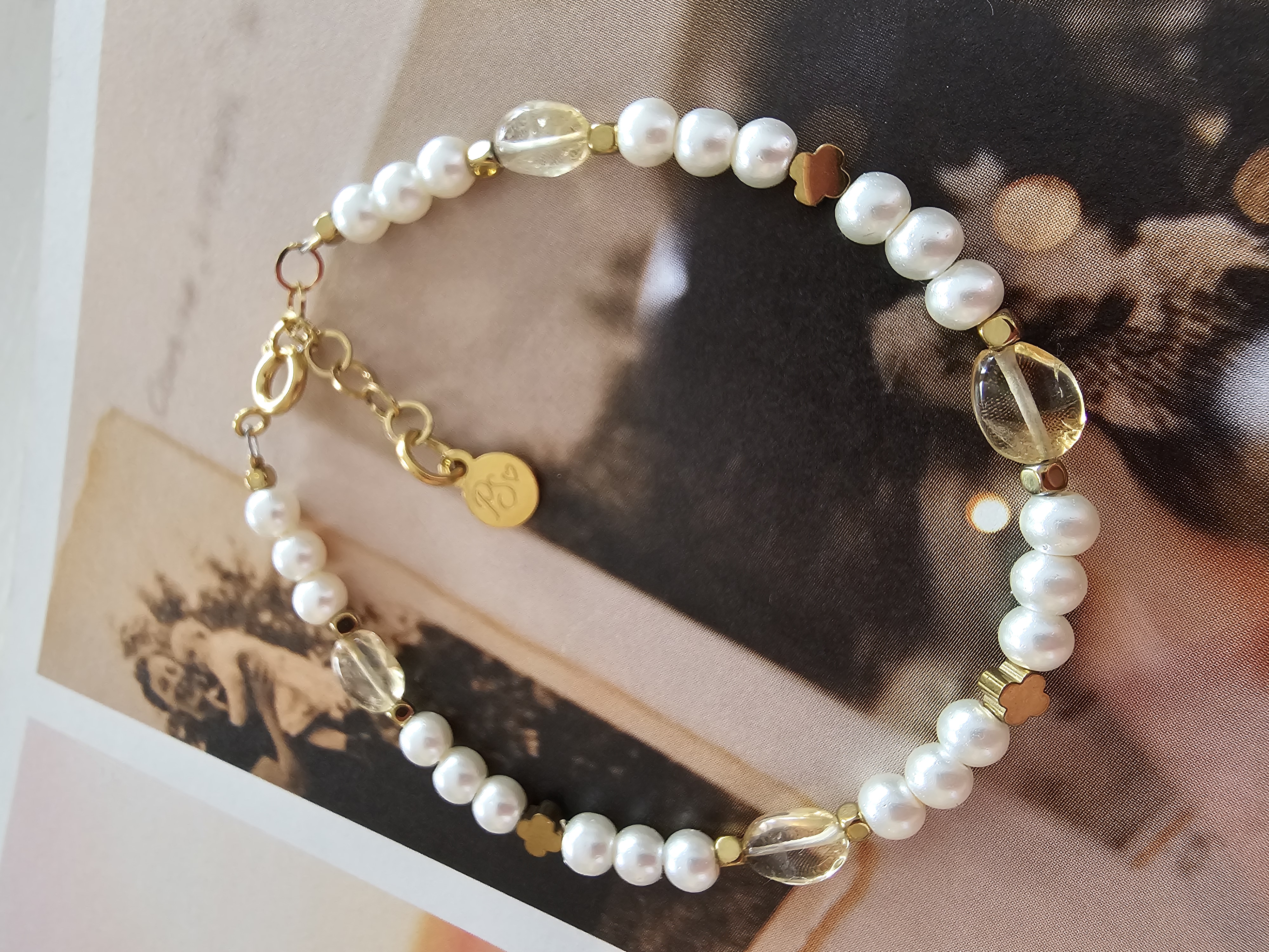 Citrien armbandje Parellook