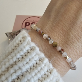 Rutielkwarts facet armbandje