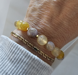 Agaat BlessingMala armband 8mm