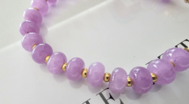 Connectie stuk natuursteen Jade (goud)