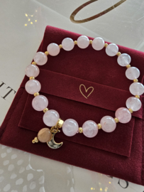 Rozenkwarts armband