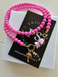 Pink beach ketting compleet