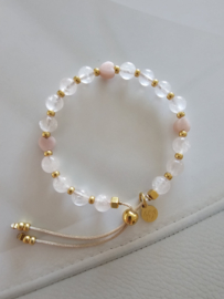 Rozenkwarts & Andes Opaal happy BlessingMala 6mm