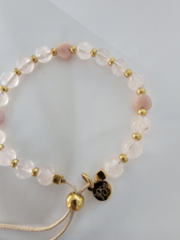 Rozenkwarts & Andes Opaal happy BlessingMala 6mm