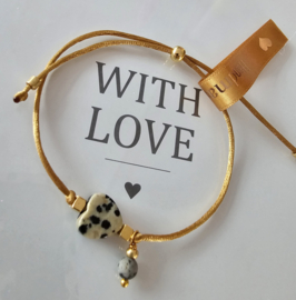 Armbandje Dalmatiër Jaspis ♡