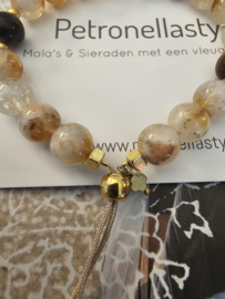 Golden Healer & Tijgeroog BlessingMala 8mm