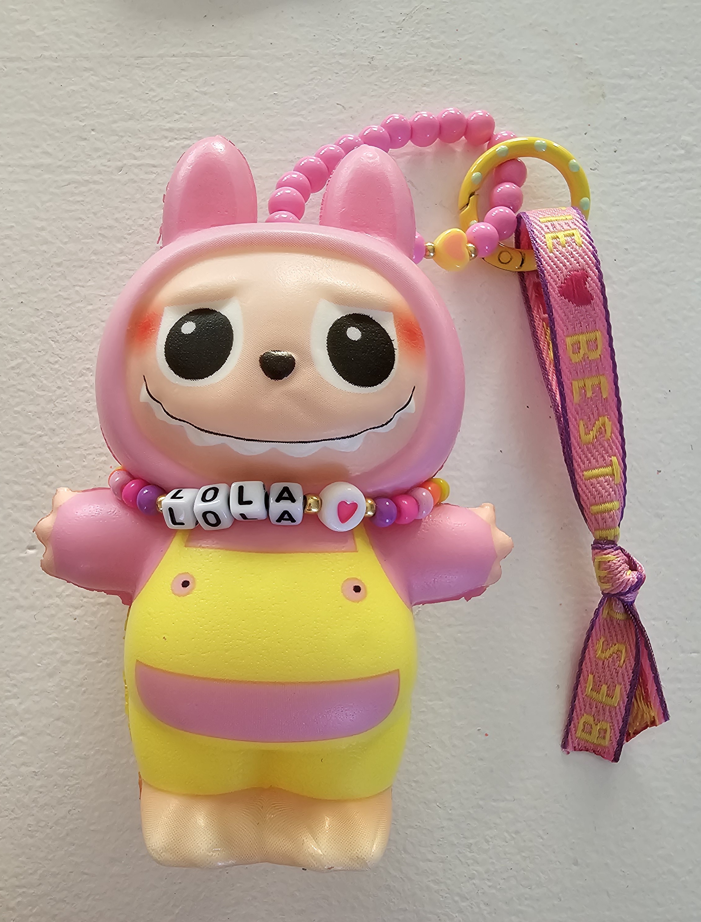 Labubu look alike Squishy met je naam