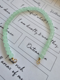 Light Green mat 50/50 beads connectie stuk