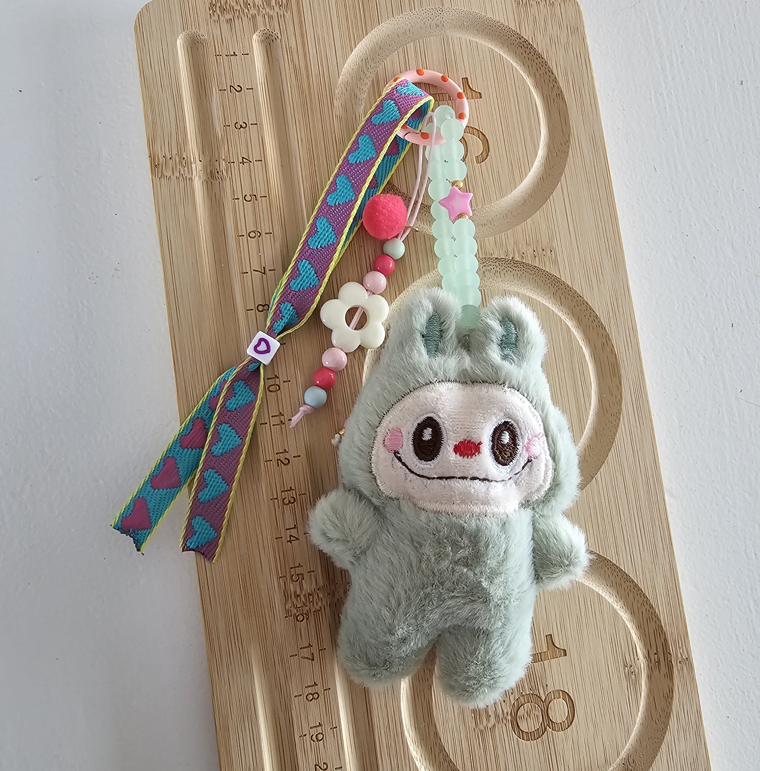 Labubu mini knuffel tashanger
