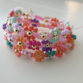 Flower bracelet maken (macrame techniek)