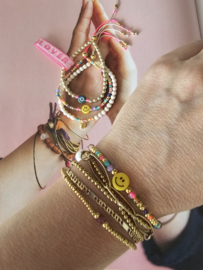 Smiley armbandje Miyuki