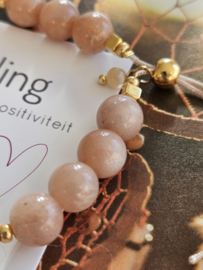 Roze Maansteen BlessingMala 8mm