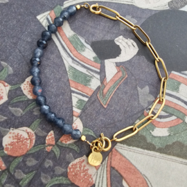 Blauwe Saffier | Duo Essence armband