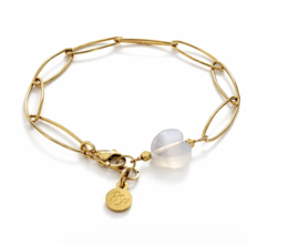 Stainless steel met Agaat hartje