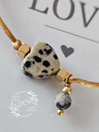 Armbandje Dalmatiër Jaspis ♡