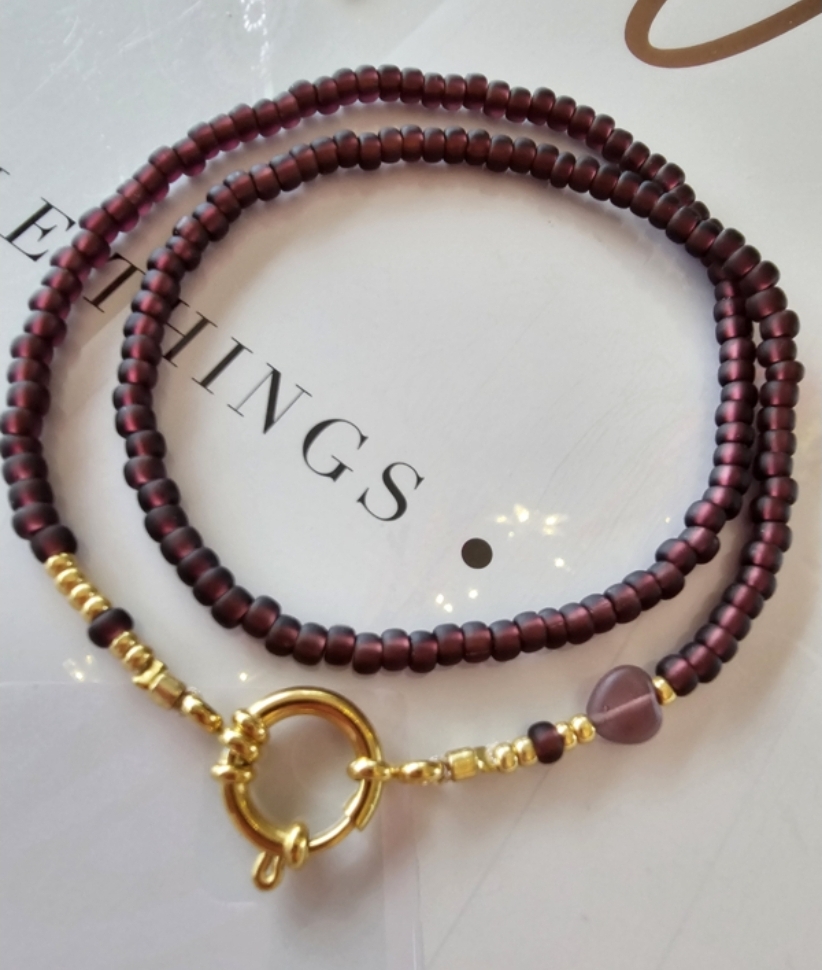 Boeislotketting aubergine