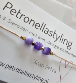 Amethist armbandje