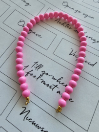 Bubblegum Pink 50/50 beads