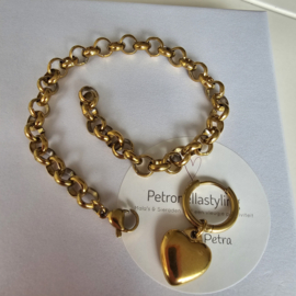 Schakeldeel stainless steel voor bij 50/50 beads
