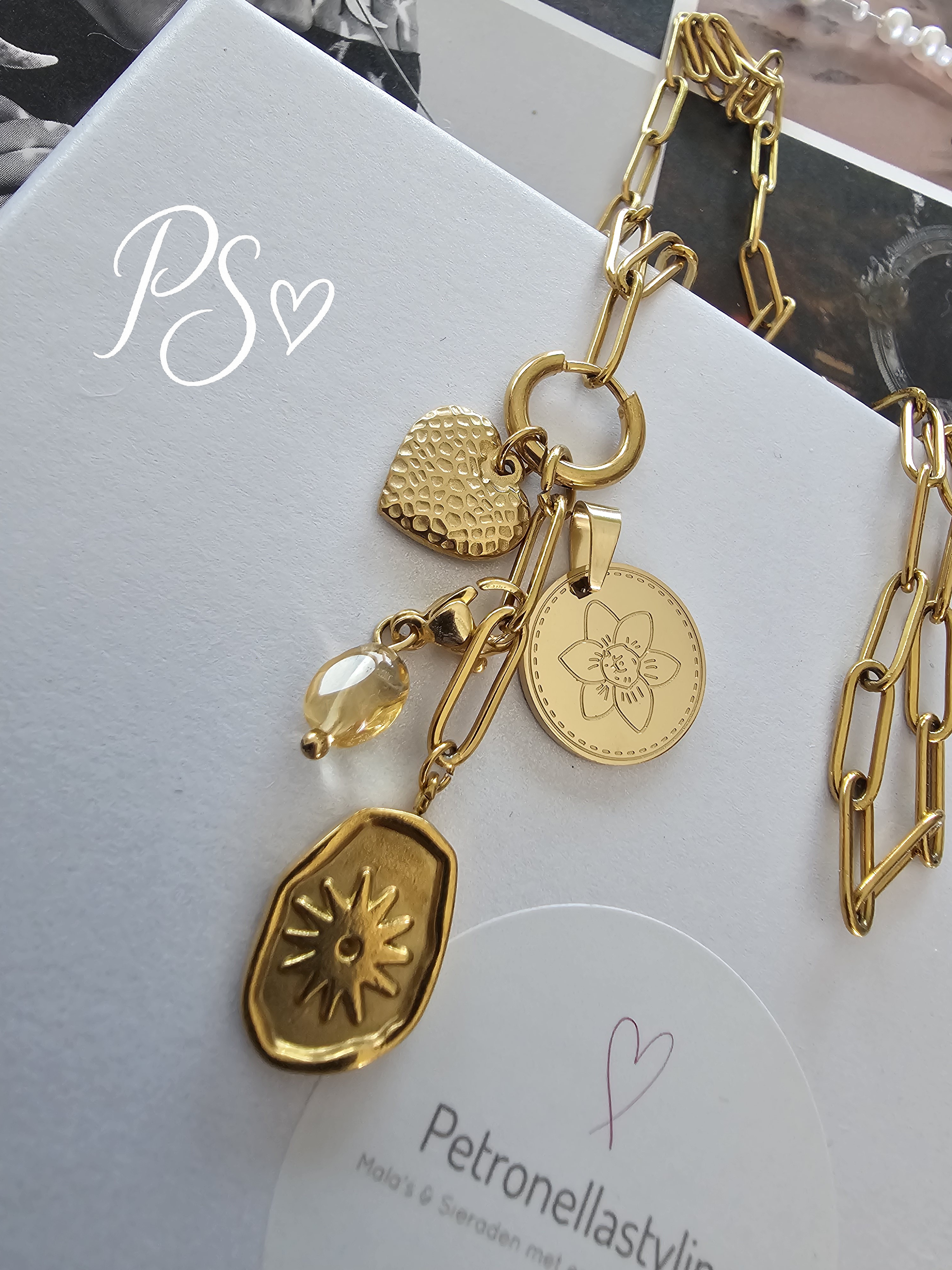 Paperclip | Pendant Munt ketting