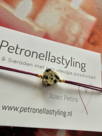 Armbandje Dalmatiër Jaspis