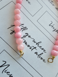 Calciet Pink 50/50 beads