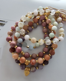 HappyMala armband 6mm edelsteen