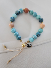 Jade, Amazoniet & Aventurijn BlessingMala 8mm