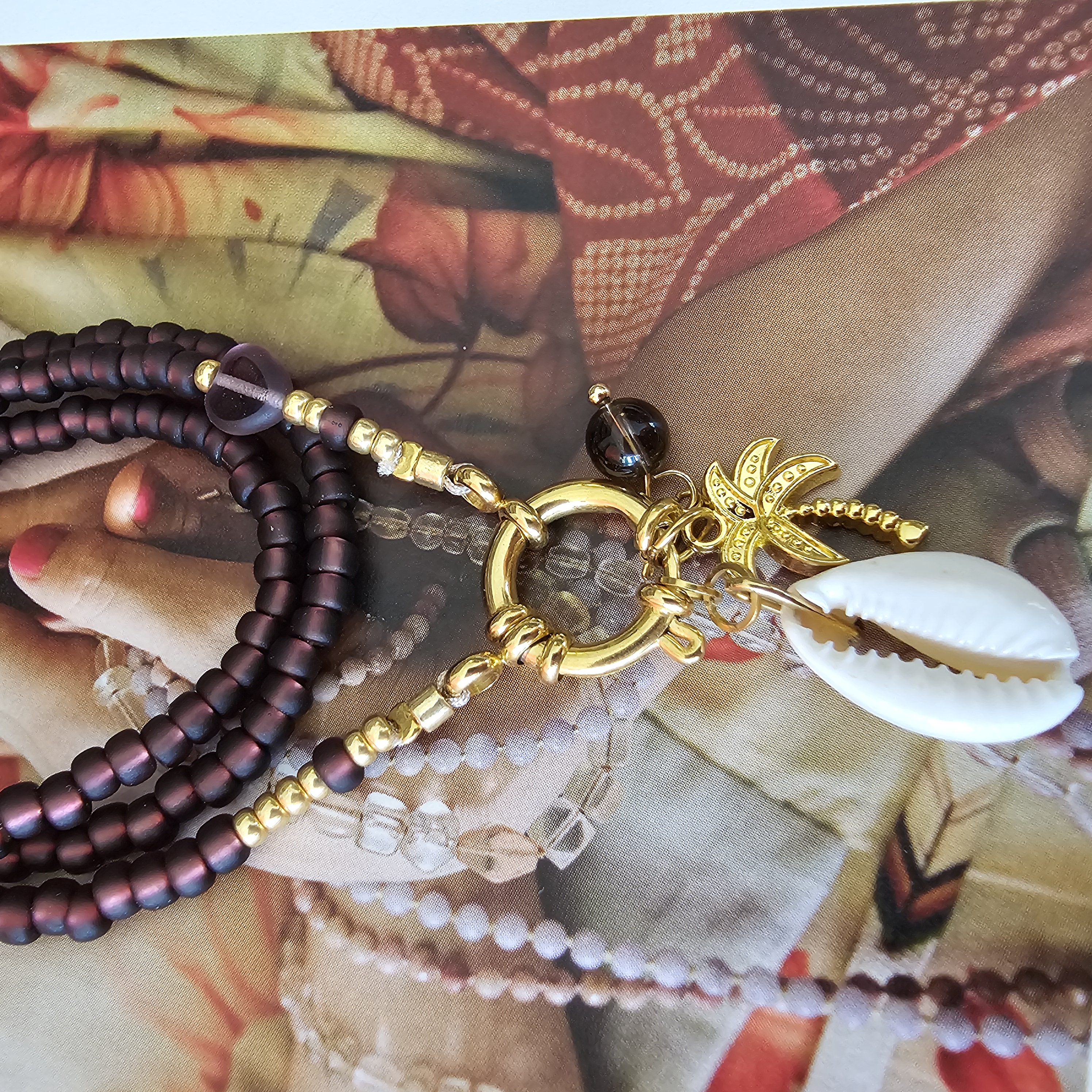 Boeislotketting aubergine