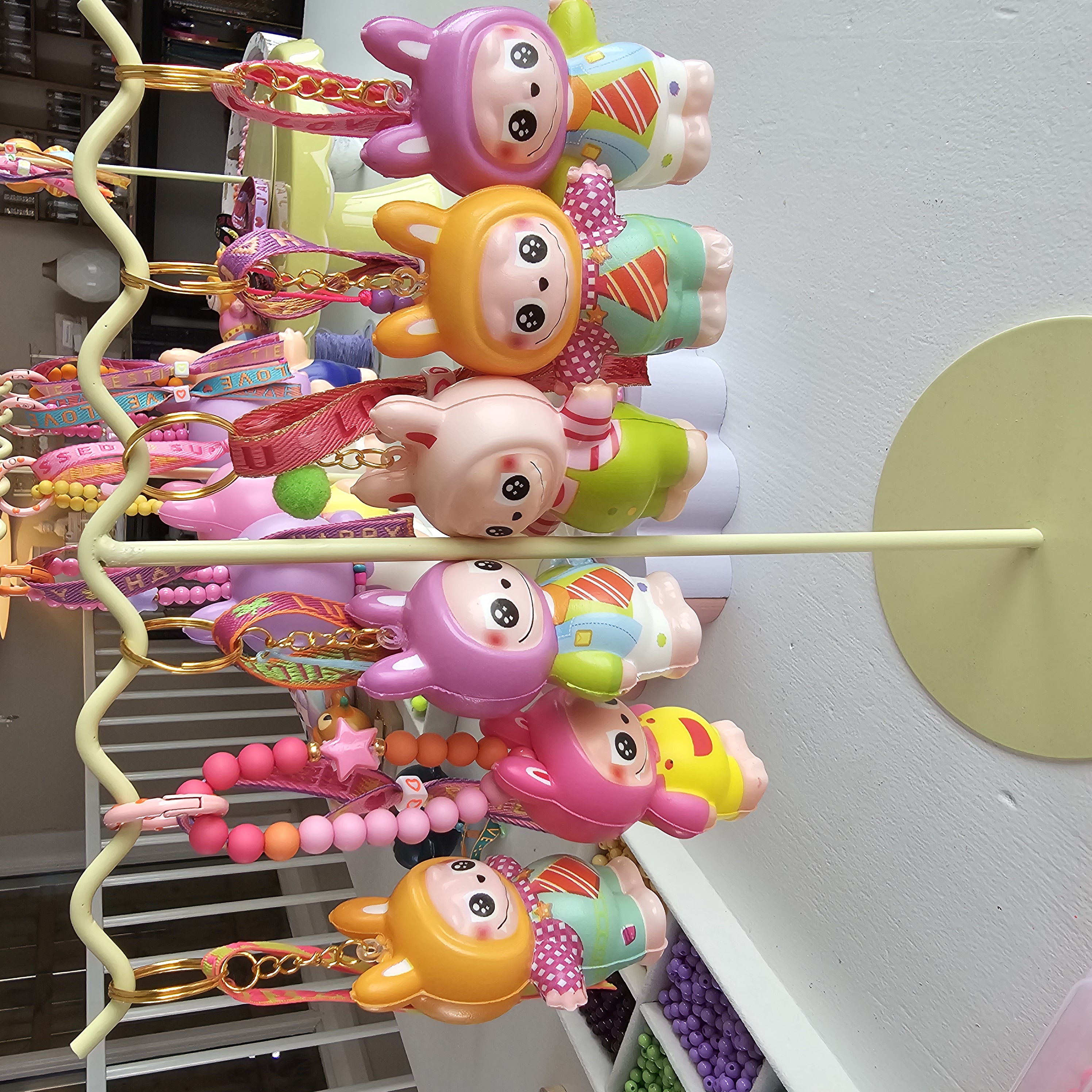 Labubu kleine Squishy sleutelhanger