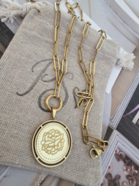 Lange Paperclip ketting 55 cm