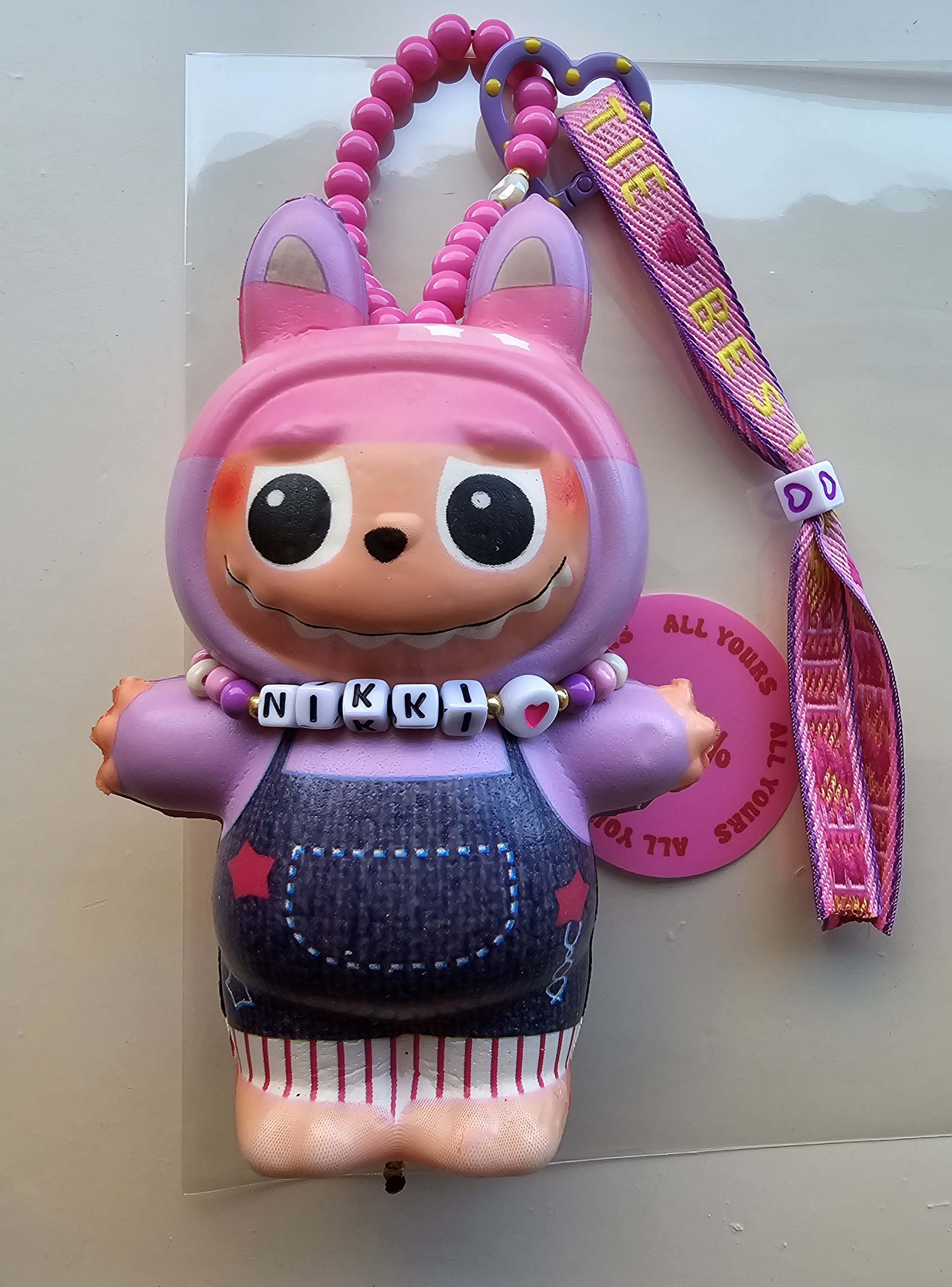 Labubu look alike Squishy met je naam