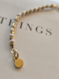 Ruwe Parels | Duo Essence armband