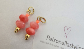 Coral Jade met neon oranje