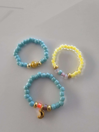 Setje met elastische ringetjes