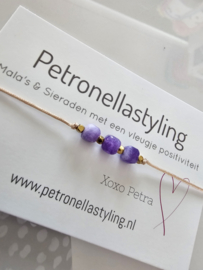 Amethist armbandje