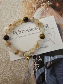 Golden Healer & Tijgeroog BlessingMala 8mm