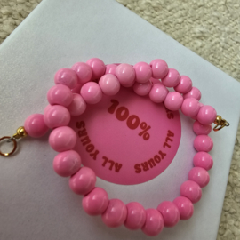 Bubblegum Pink 50/50 beads